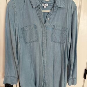 Splendid Maternity Postpartum Chambray Top
